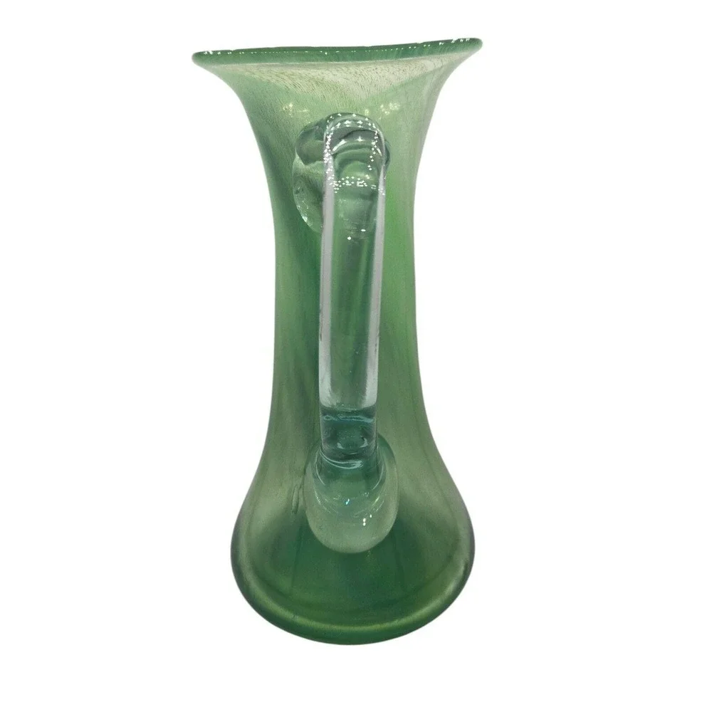 Terence MacSweeney Killarney Kerry Ireland Green Art‎ Glass Water Pitcher 11